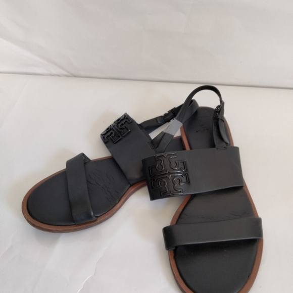 Tory Burch Black Melinda Sandals size 7.5 - Picture 8 of 14
